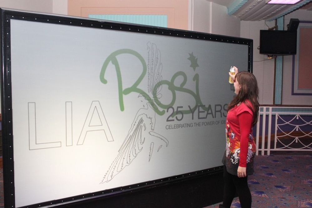 LIA Graffiti Wall was great fun for all!