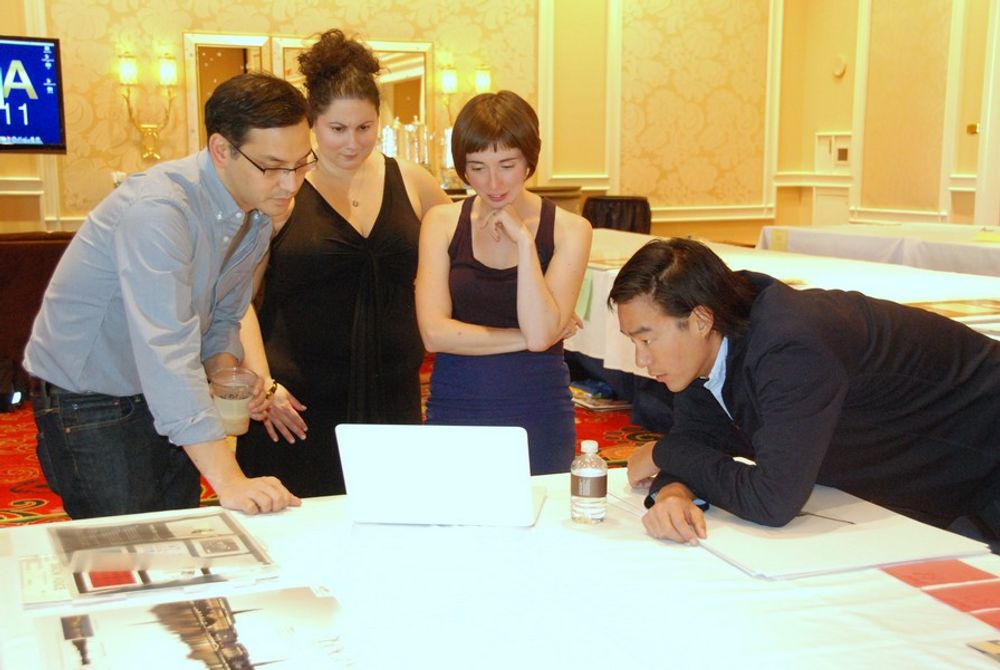 Design Jury hard at work