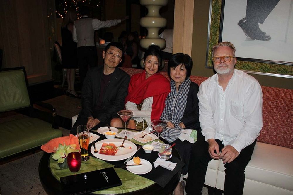 Kenichiro Sakaguchi, Yukiko, Takako Yagi and Jonathon Ker enjoying evening festivities