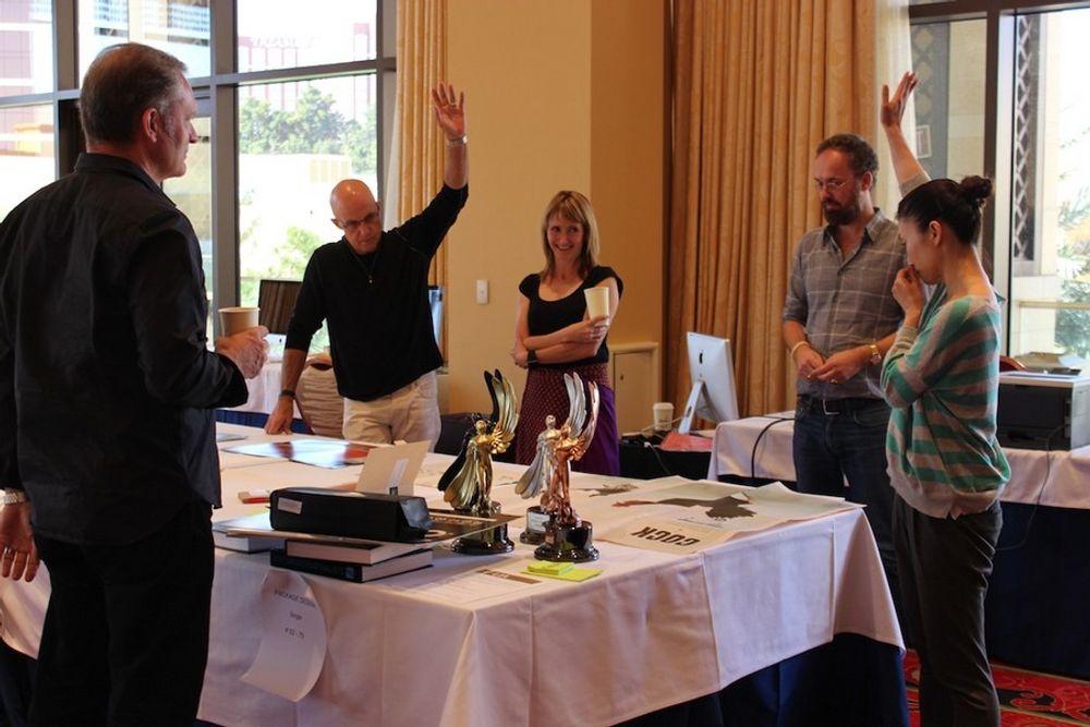 Design • Package Design jury having a great time at judging