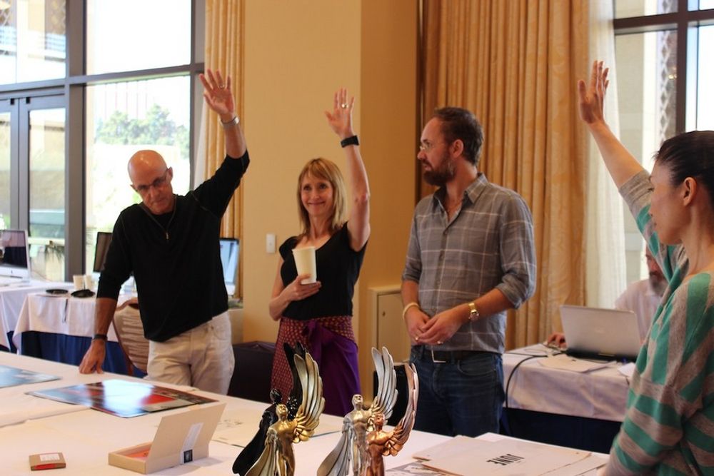 Design • Package Design jury having a great time at judging