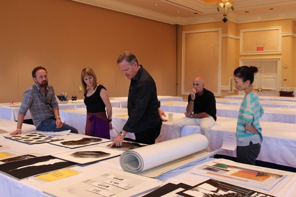 Design • Package Design jury working hard during judging