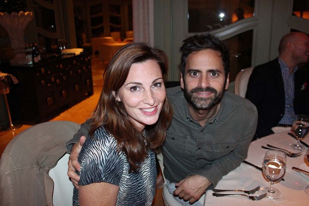 Jessica Dierauer and David Leinheardt enjoying dinner at Tableau