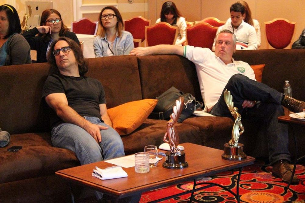 Jeff Elmassian and Scott Cymbala in the judging roo