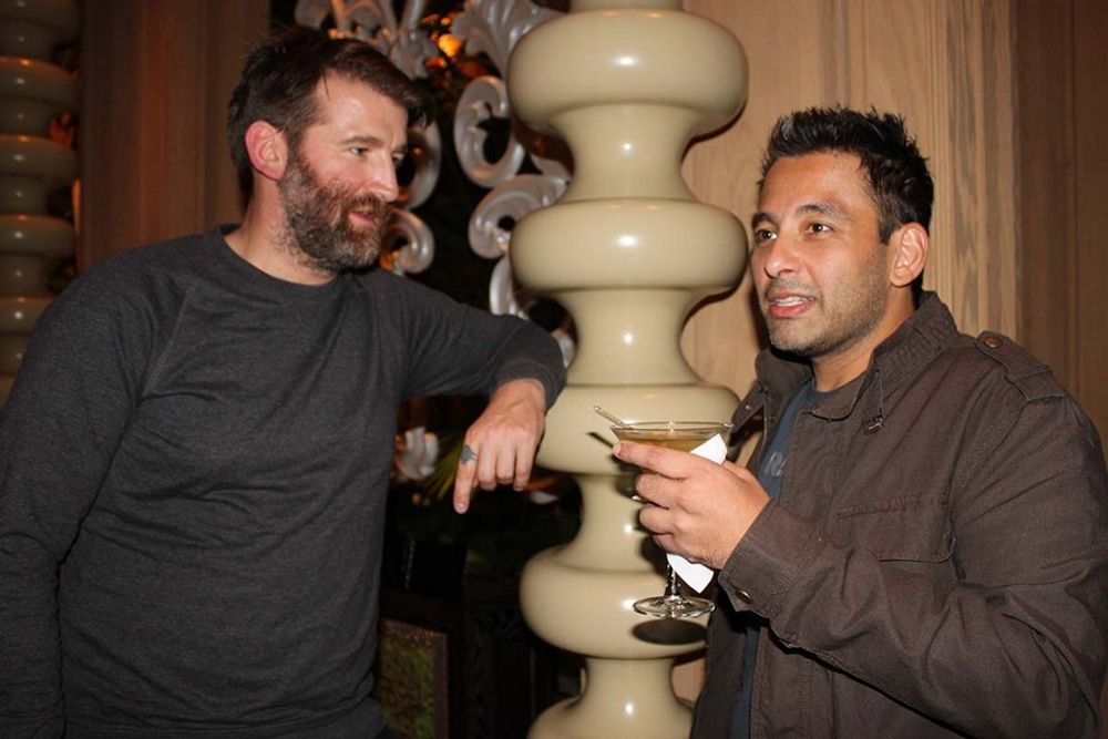 George Mackenzie and Roopak Saluja enjoying their time at The Encore