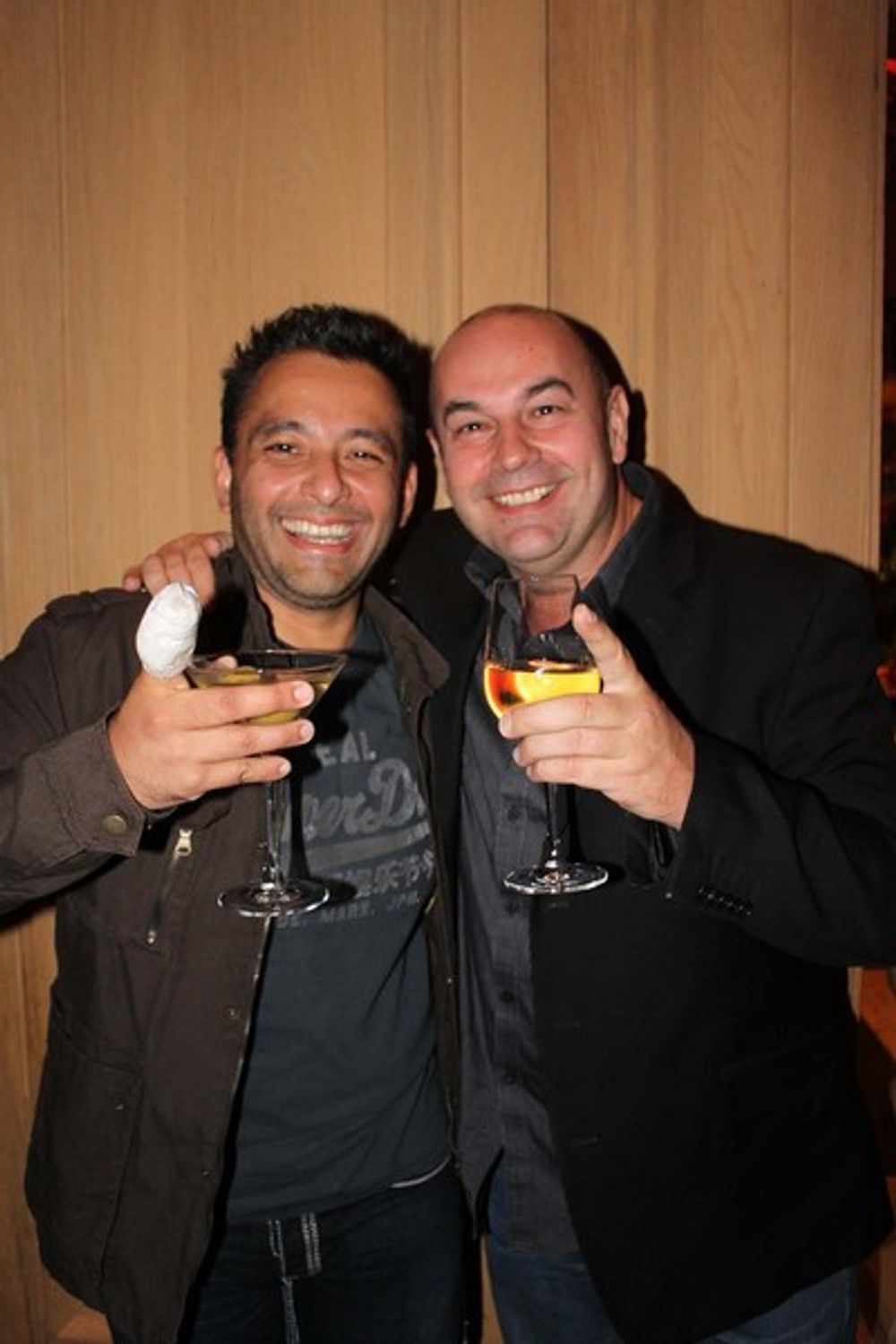 Roopak Saluja and John Spary having a great time at The Encore
