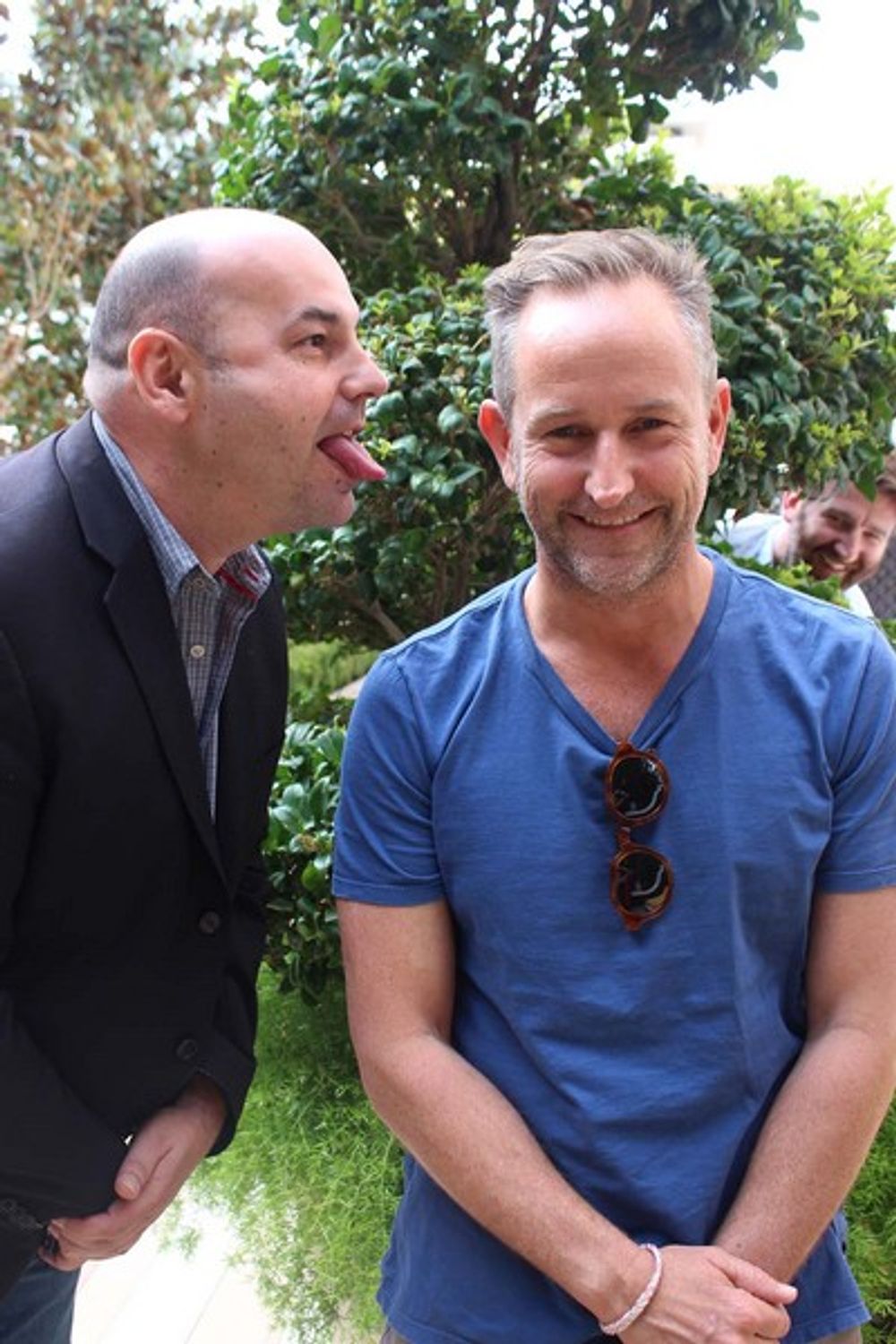 John Spary and Michael Ritchie enjoying their time outside of the judging room