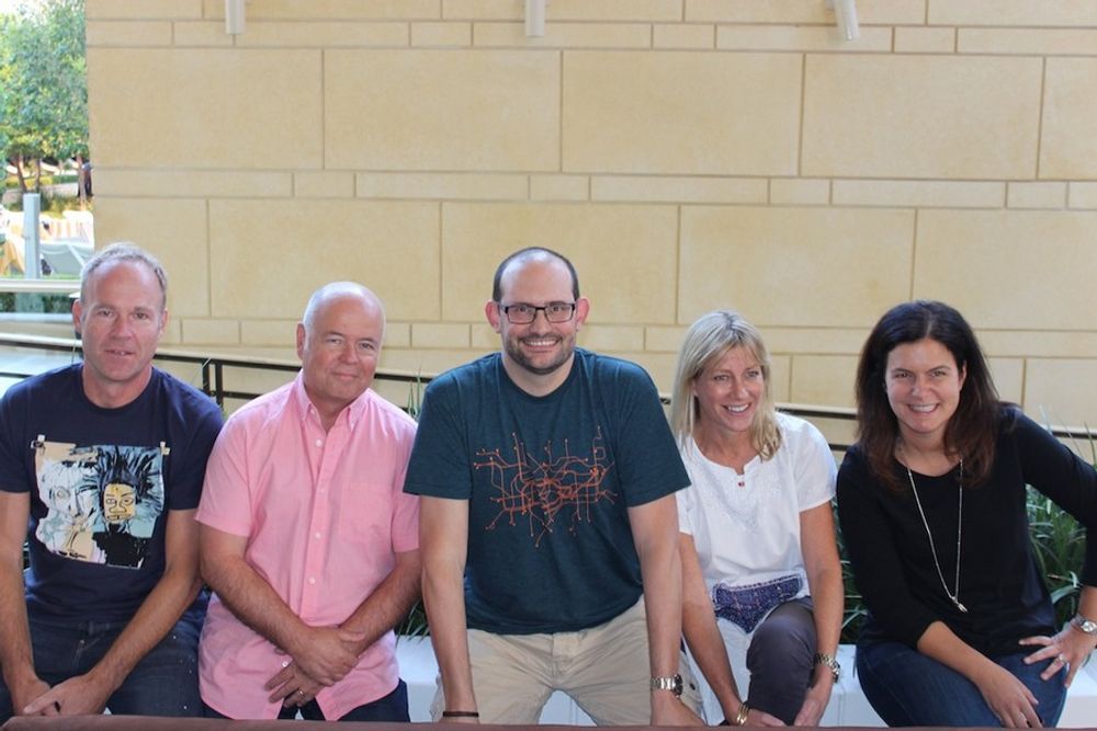 The Radio Jury: Ralph van Dijk, Terry O'Reilly, Chris Smith, Jo McCrostie, and Jill Cheris