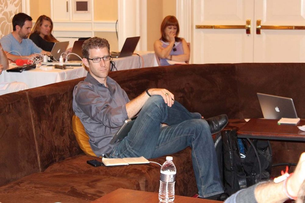 Matt Walsh in the judging room