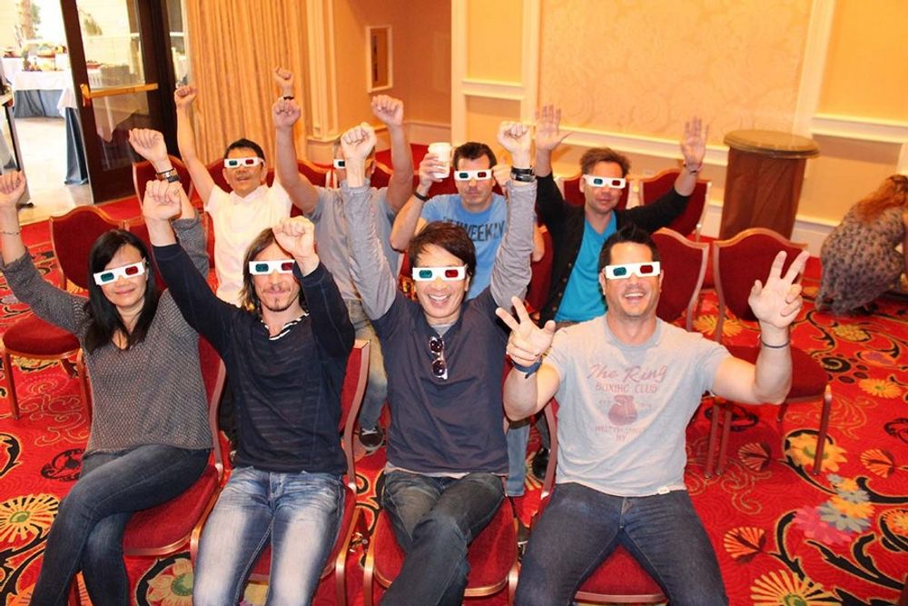 The TV/Cinema/Online Film jury creating a fun experience in the judging room