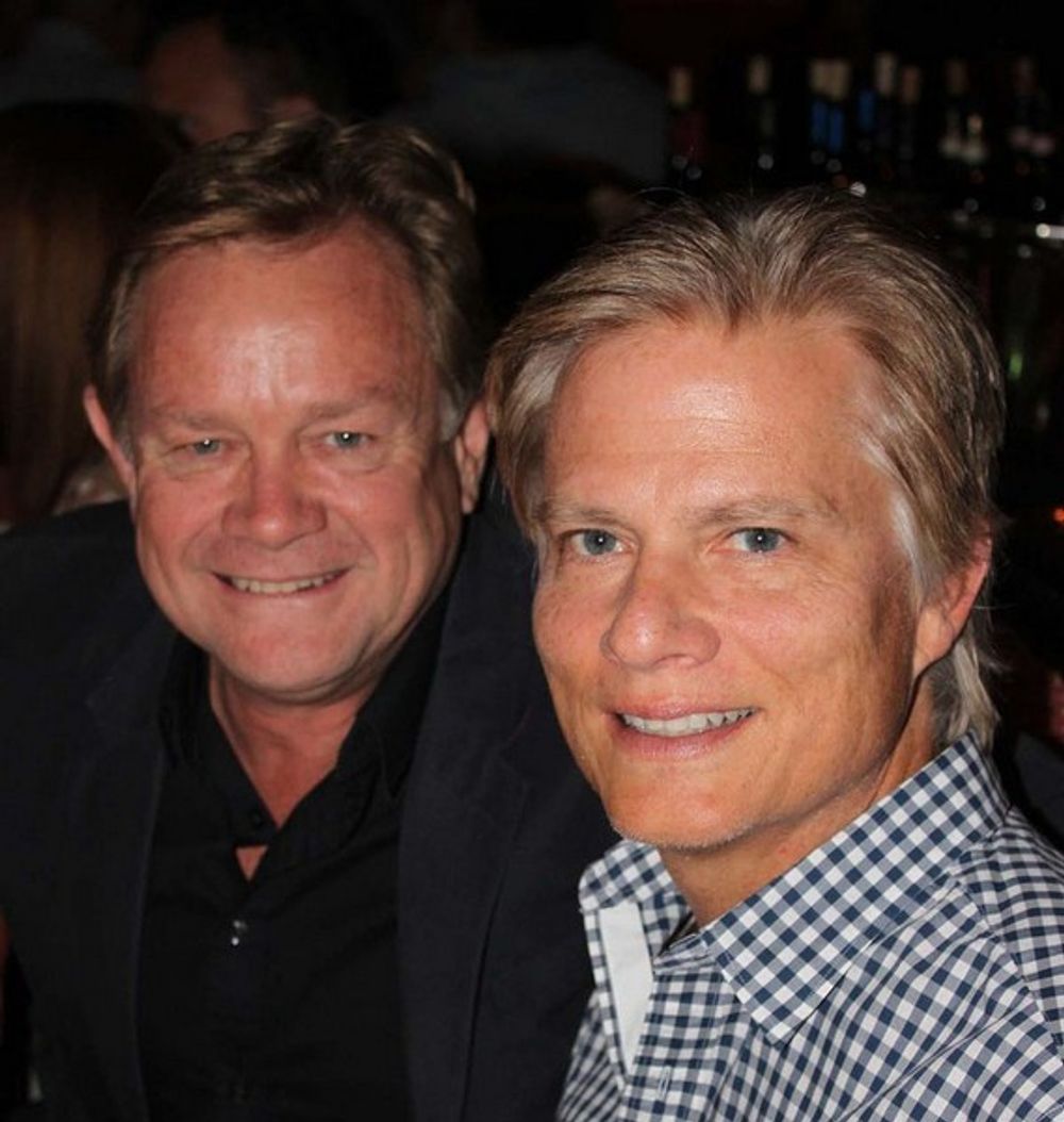 Kim Shaw and Rob Feakins having a great time at Andrea's