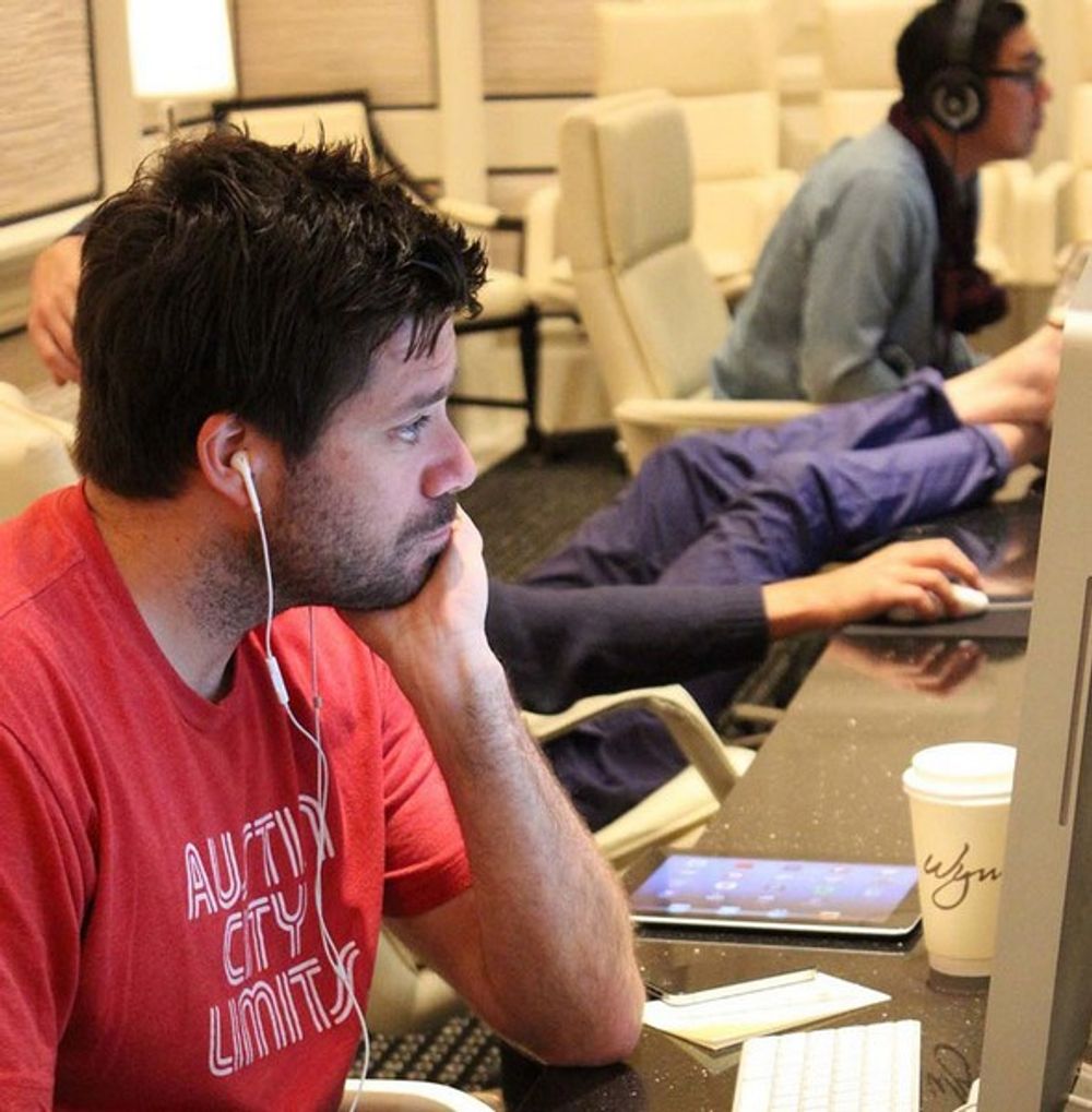 Brendan DiBona in the judging room