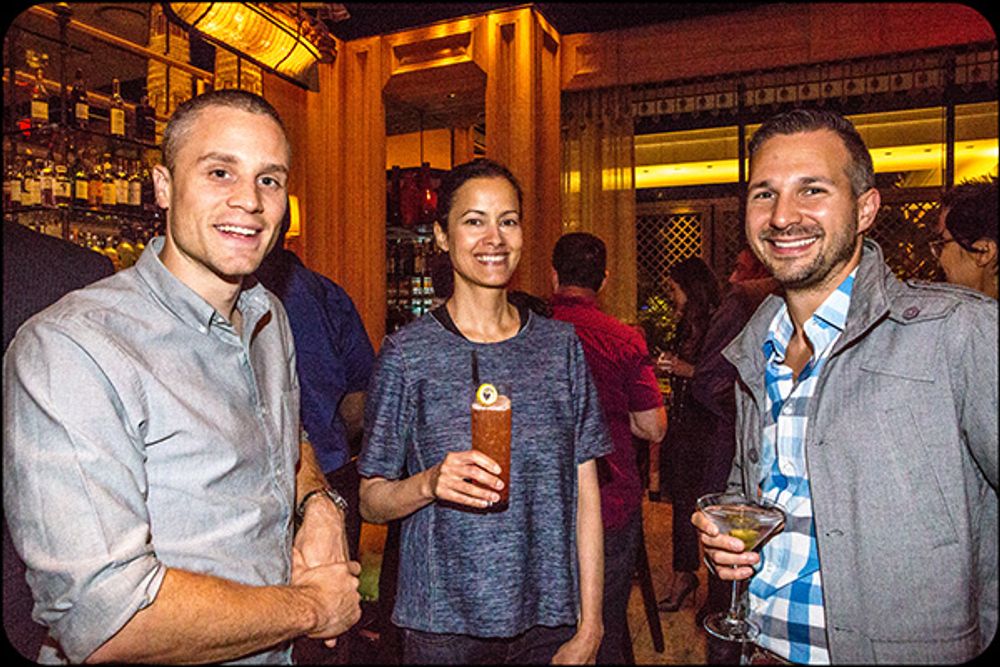 Jack Sedgwick, Rani Vaz and Brian Yessian at Sinatra