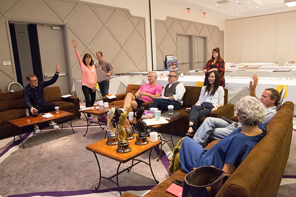 Design & Package Design Jury deliberations