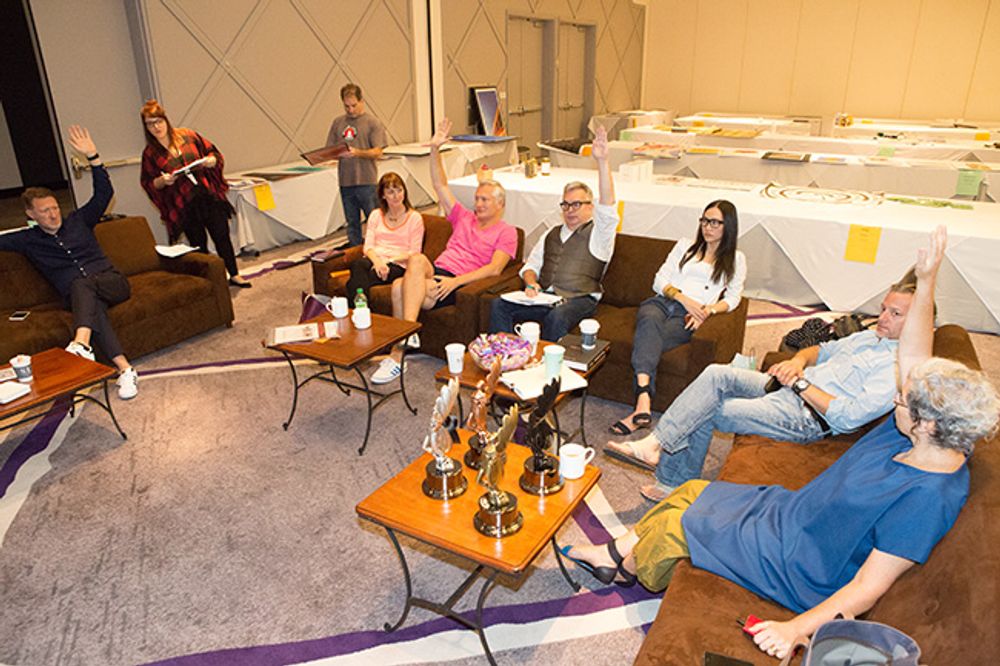 Design & Package Design Jury deliberations