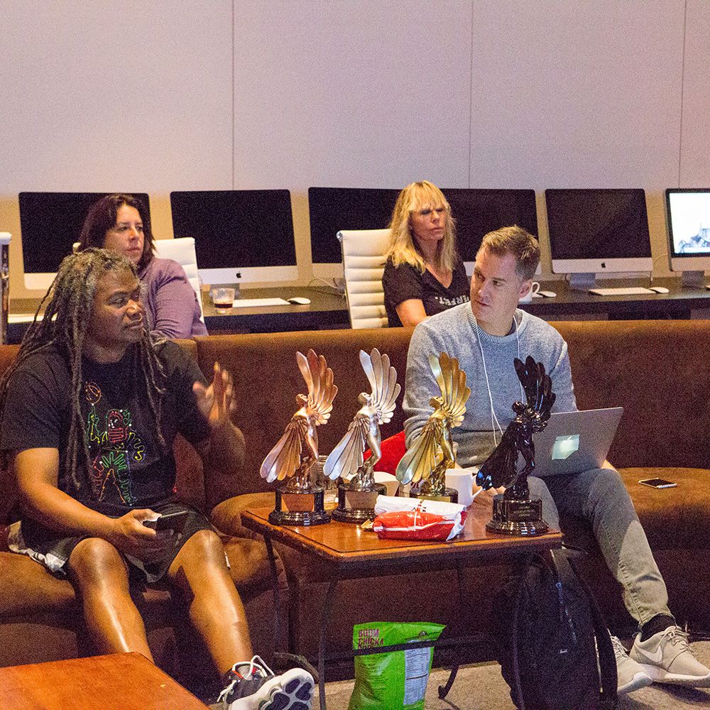 Jimmy Smith and Jesse Coulter in the judging room