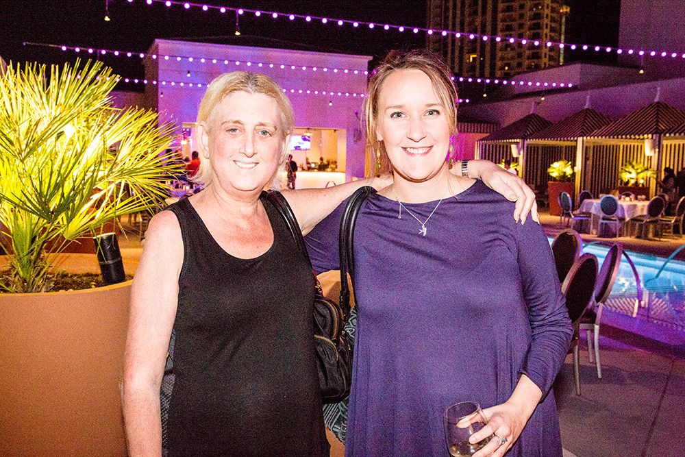 Barbara Levy and Laura Swinton at the LIA 2015 Party for the jurors and young creatives