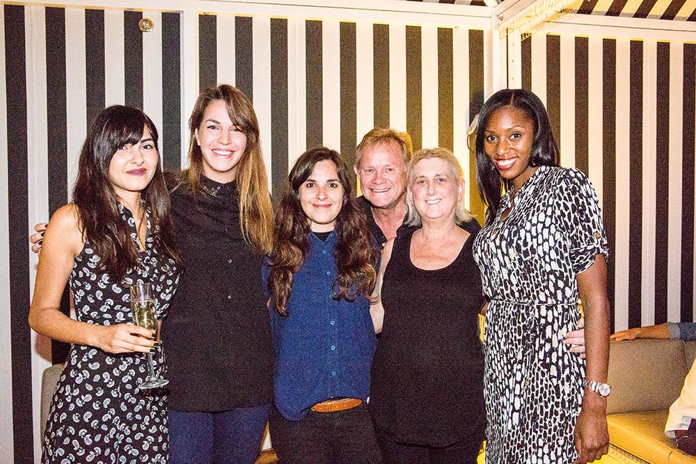 Barbara Levy, Kelle Jacob, Kim Shaw and the young creatives at the Creative LIAisons and 2015 Jury party