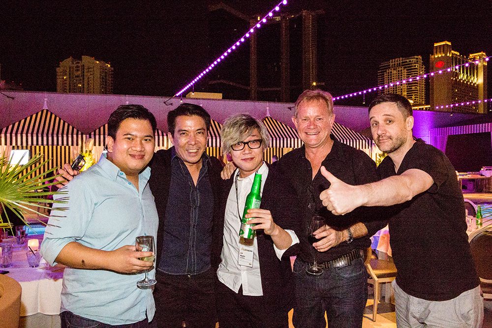 Kim Shaw mingling with some young creatives at the 2015 Creative LIAisons and Jury party