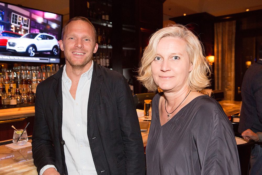 Andreas Ullenius and Elke Klinkhammer enjoying pre-dinner cocktails at Country Club restaurant