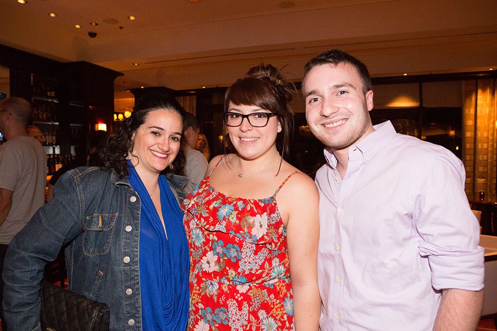 Amanda Censoprano, Alisa Mangual & Frank Hoffman at Country Club restaurant