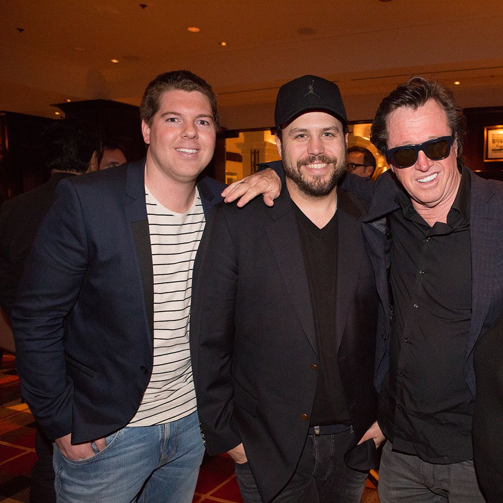 Aden Hepburn, Andy DiLallo & Michael Lynch at Country Club restaurant