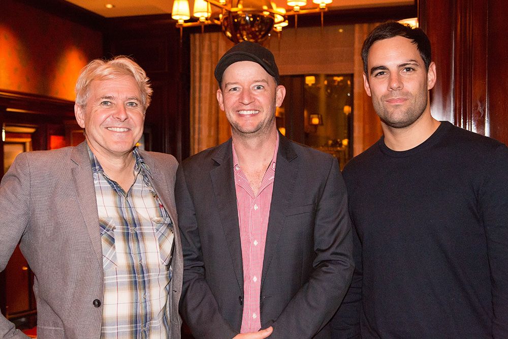Steve Mykolyn, Mark Harricks & Jermie Bottiau at Country Club restaurant