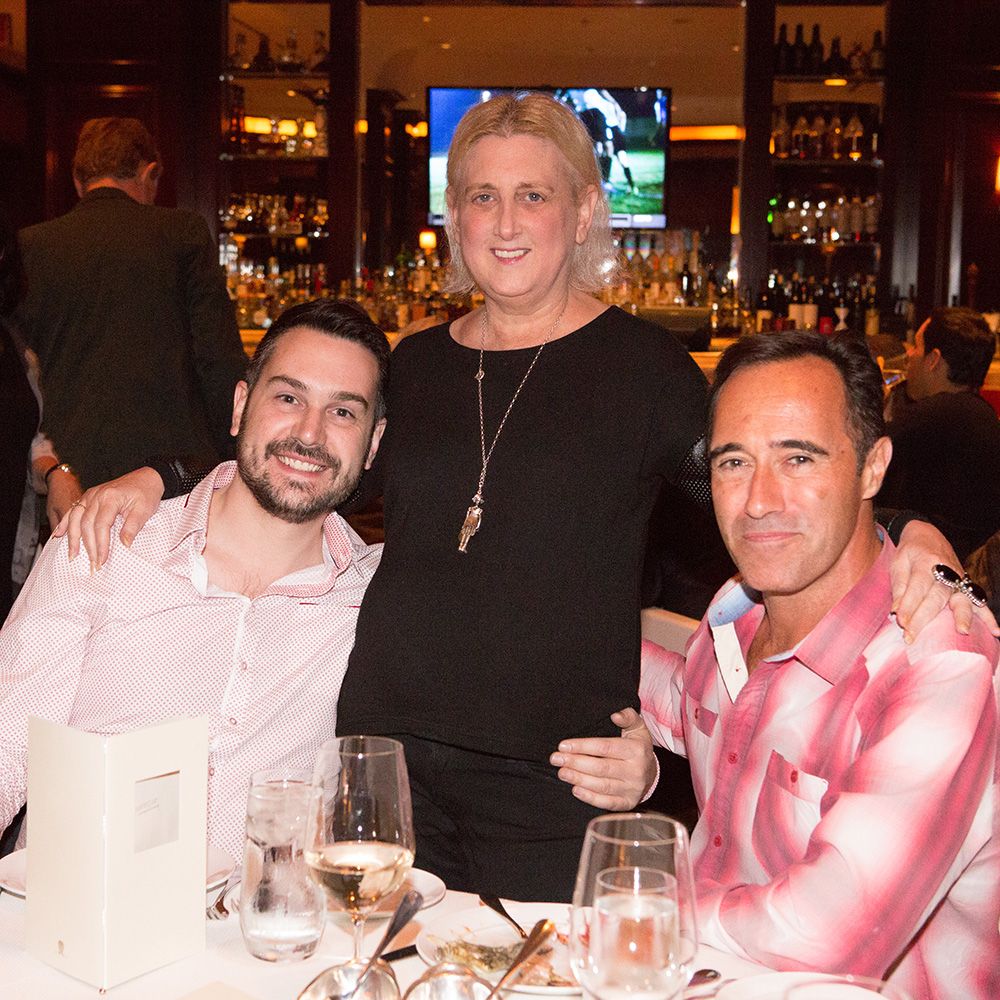 Adrian Bosich, Barbara Levy & Richard De Aragues at Country Club restaurant