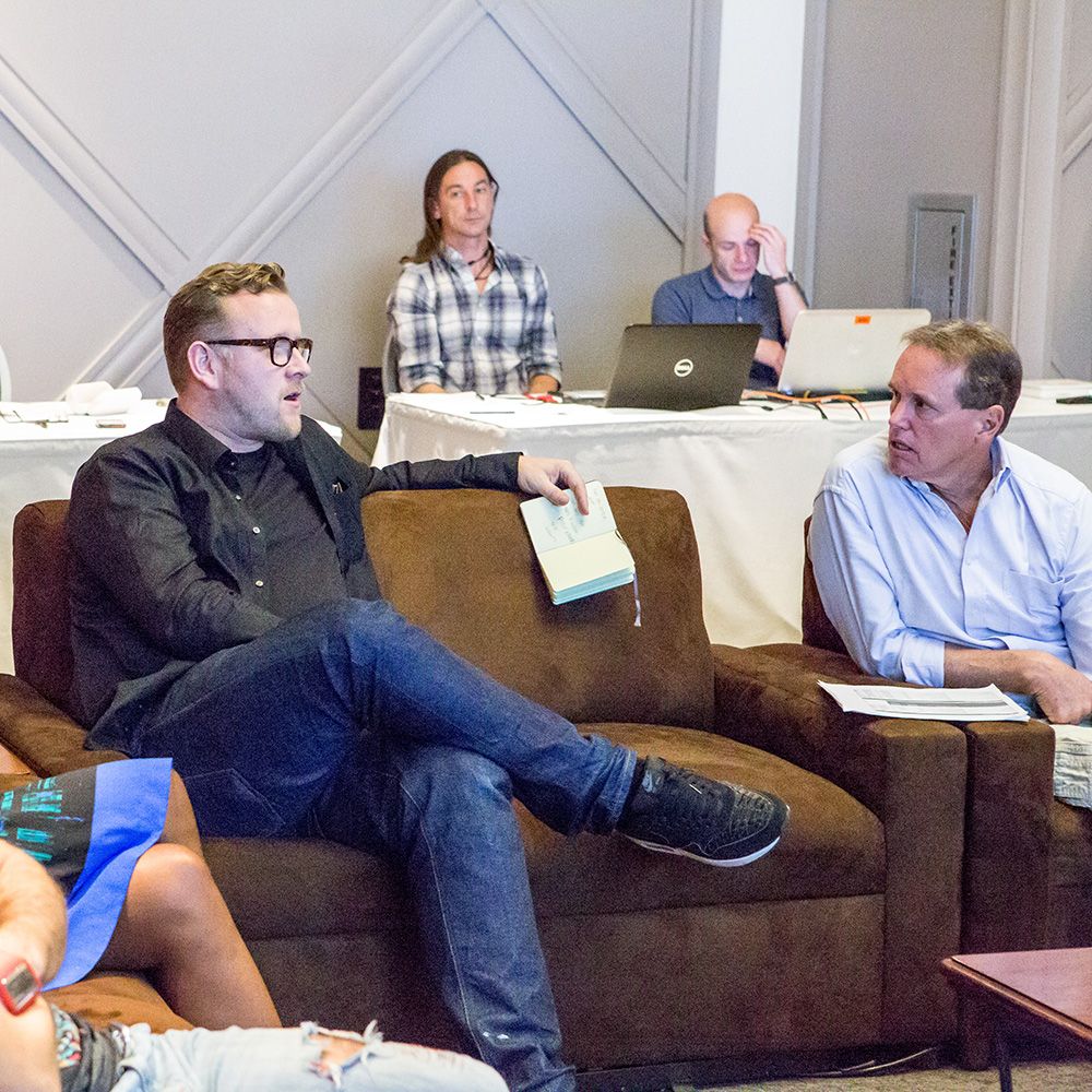 Cyrus Vantoch-Wood and John Merrifield in judging