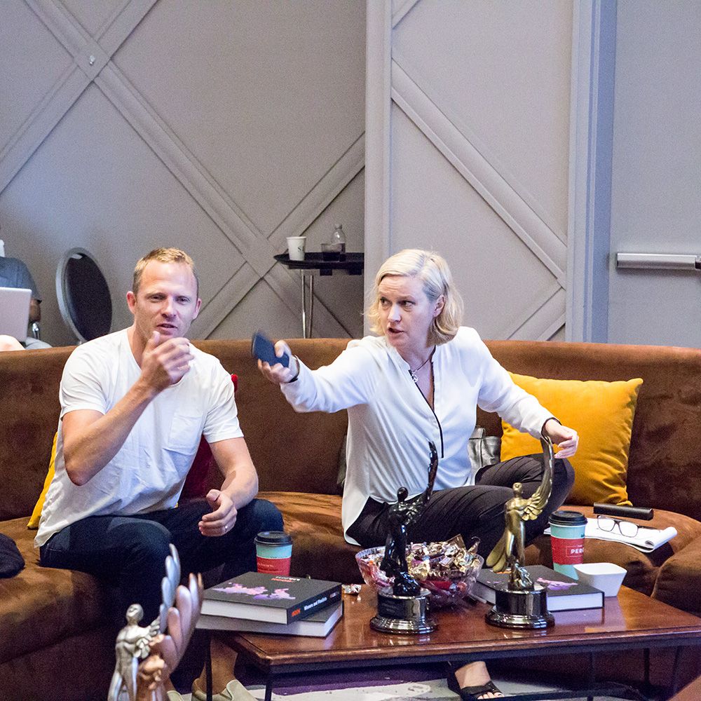 Andreas Ullenius and Elke Klinkhammer in judging