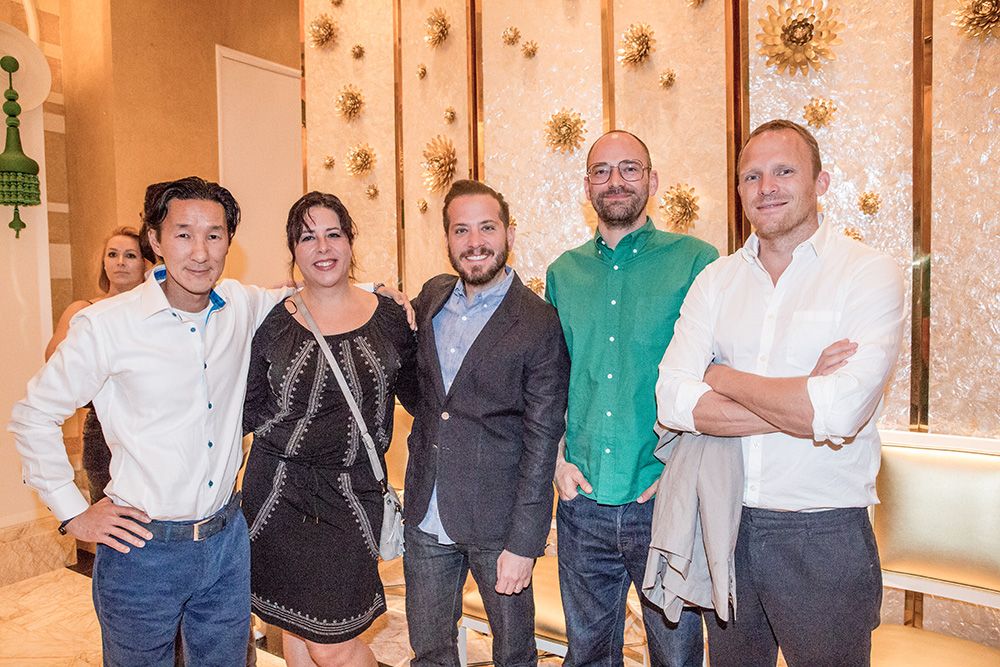 Brent Choi, Baerbel, Jason Musante, Mike Farr and Andreas Ullenius at Wing Lei