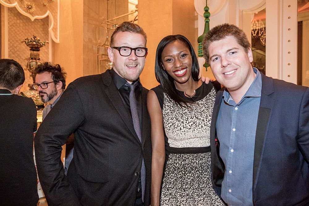 Cyrus Vantoch-Wood, Kelle Jacob and Aden Hepburn at Wing Lei