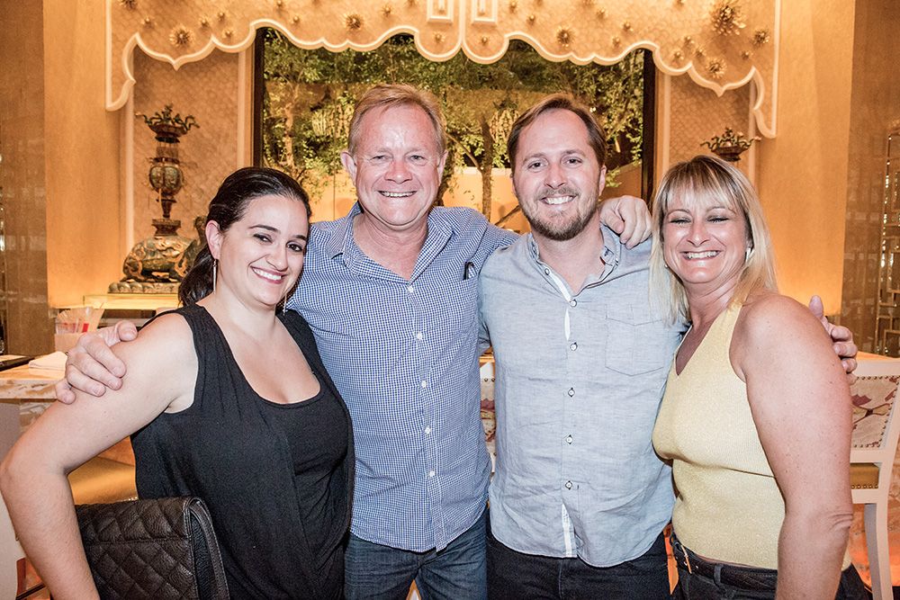 Amanda Censoprano, Kim Shaw, Jay Benjamin and Emma Wilkie at Wing Lei