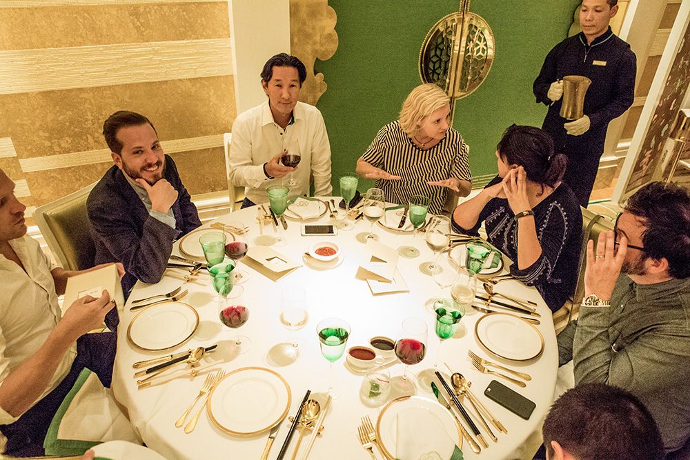 The Digital Jury enjoying dinner at Wing Lei