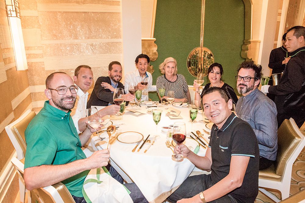 The Digital Jury enjoying drinks at Wing Lei