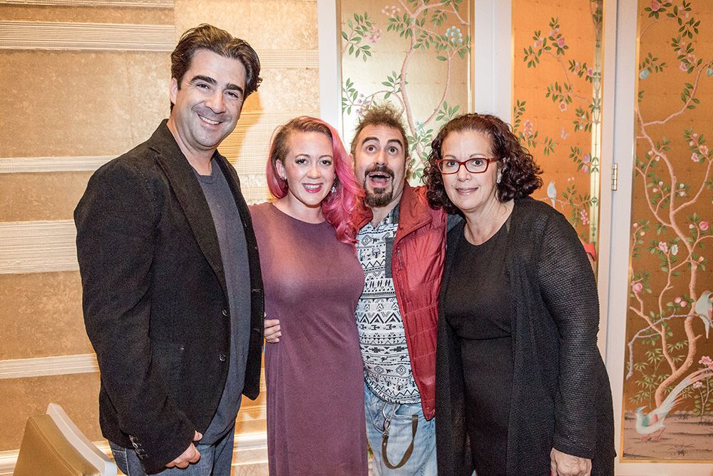 Tom Gilmartin, Faris and Rosie and Patricia Censoprano at Wing Lei