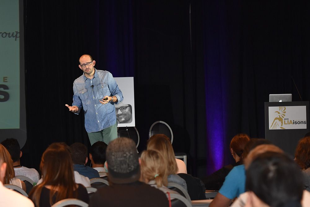 Chris Smith speaking at Creative LIAisons