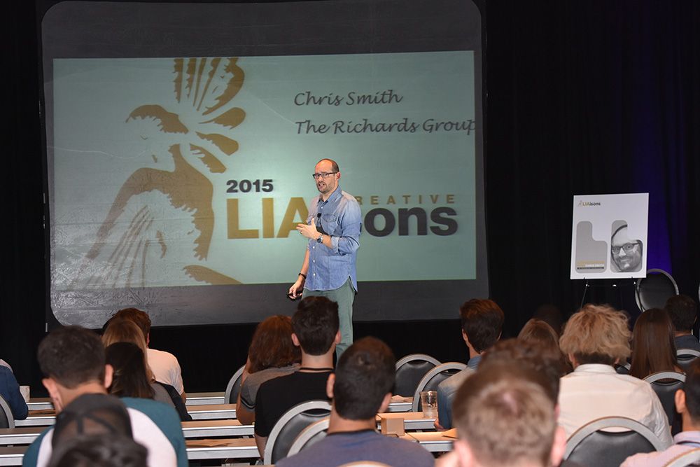 Chris Smith speaking at Creative LIAisons
