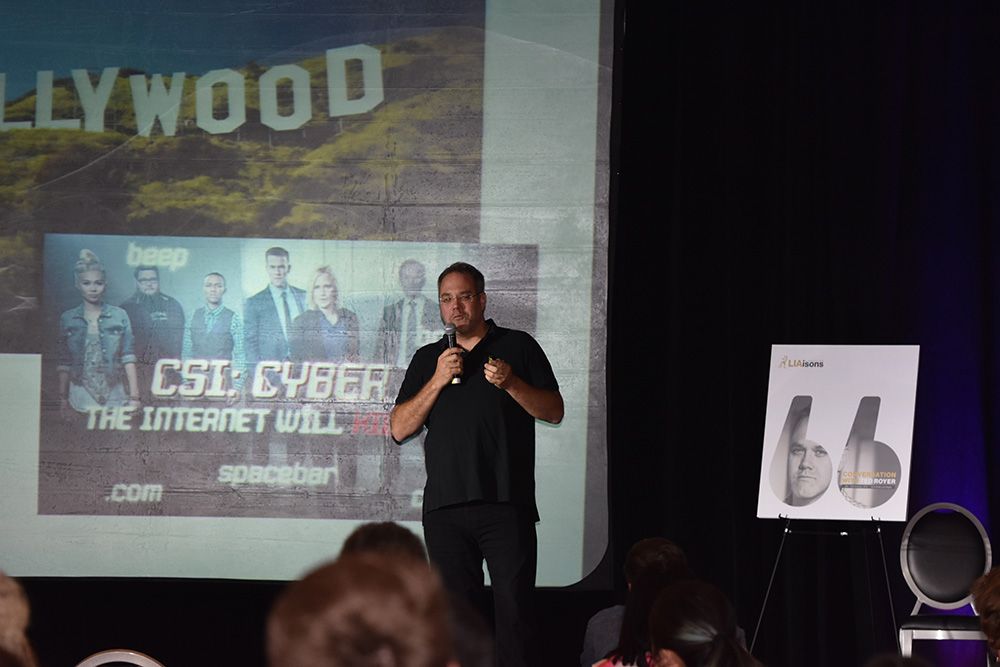 Ted Royer speaking at Creative LIAisons