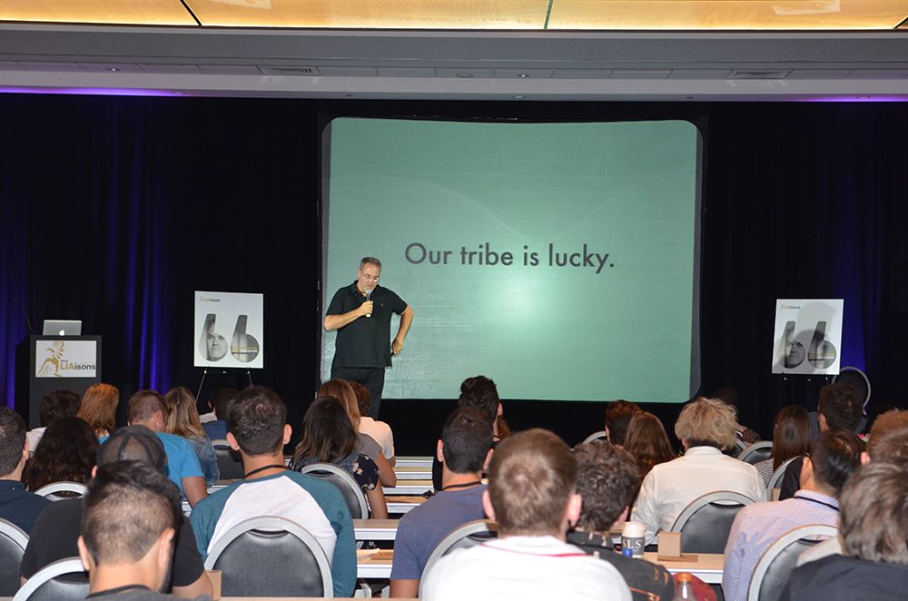 Ted Royer speaking at Creative LIAisons