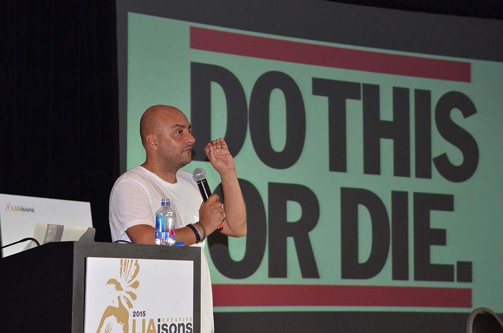 Amir Kassaei speaking at Creative LIAisons