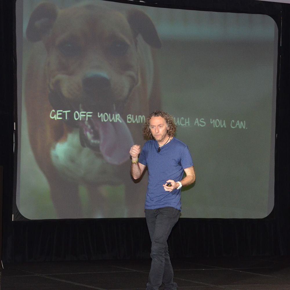 John Mescall gives advice to young creatives during his talk