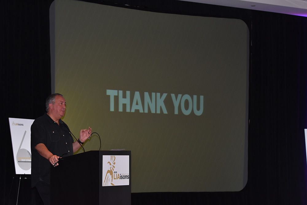 Mark Tutssel wrapping up his talk