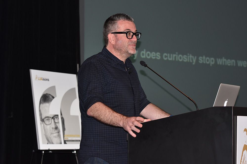 Matt Eastwood speaking at Creative LIAisons