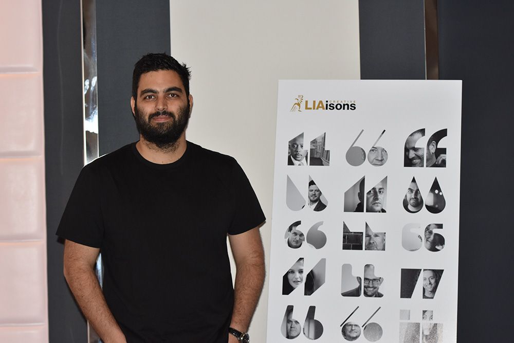 Emad Tahtouh speaking at Creative LIAisons