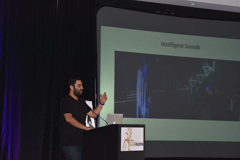 Emad Tahtouh speaking at Creative LIAisons