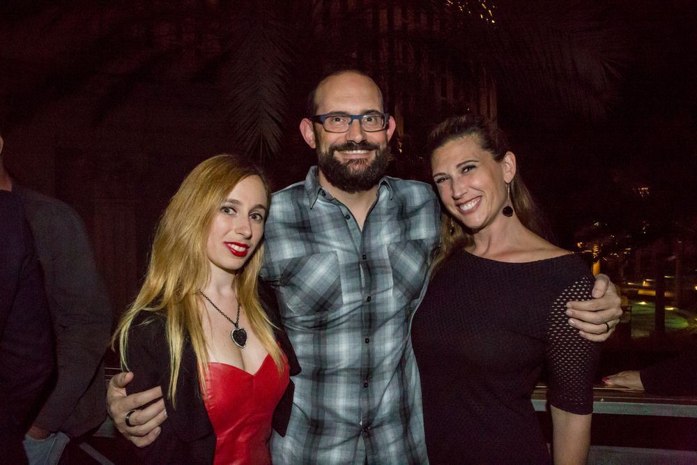 Chris Smith with Larissa Kirschner and Laurissa Levy at Mr. Chow