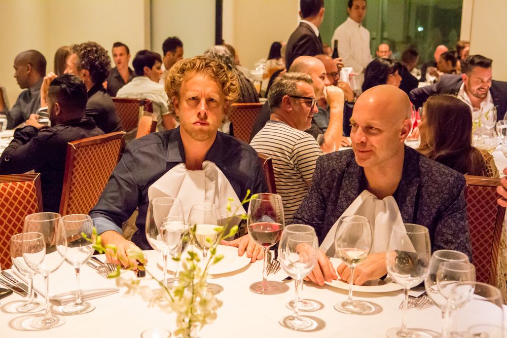 Andrew Keller and Rob Reilly at Mr. Chow