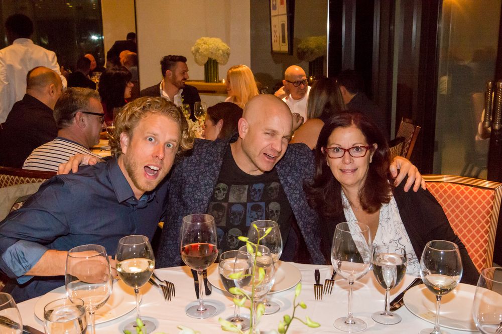 Andrew Keller, Rob Reilly and Patricia Censoprano being wined and dined at Mr. Chow