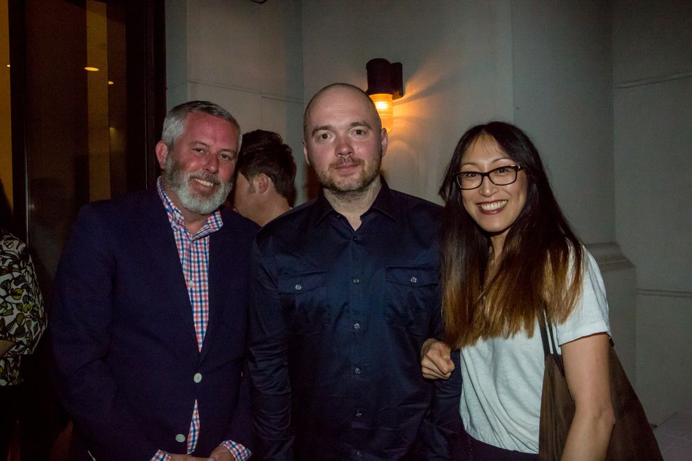 Sam Ashwell, Abby Sie, and Scott Cymbala enjoying dinner at Mr. Chow